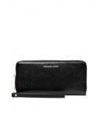 Black Travel Continental Wallet