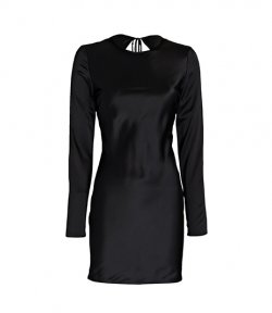 Silk Keyhole Back Dress