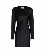Silk Keyhole Back Dress