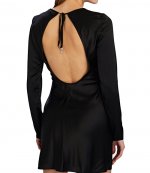 Silk Keyhole Back Dress