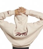 Victoria Beckham Crop Logo Hoodie