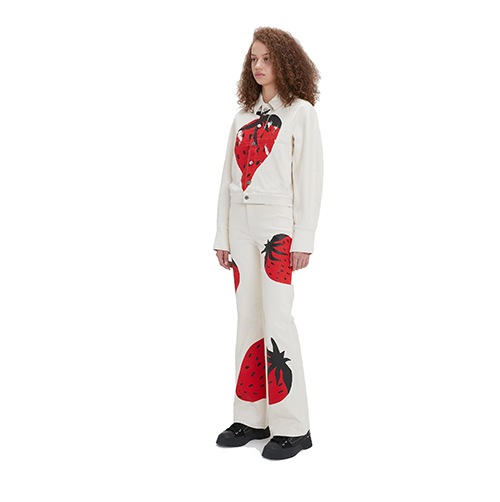 Volume Sleeve Strawberry Jacket