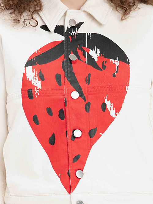 Volume Sleeve Strawberry Jacket