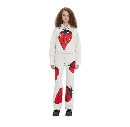 Volume Sleeve Strawberry Jacket
