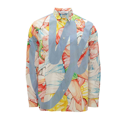 Printed JWA Logo Applique Shirt