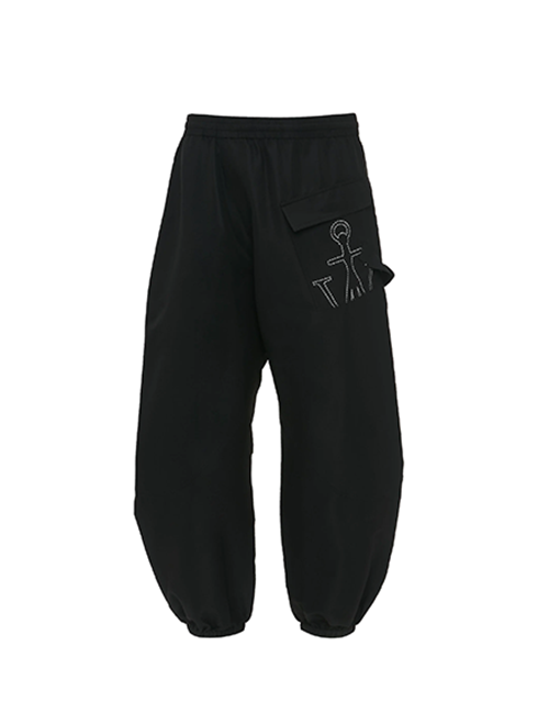 Black Twisted Joggers
