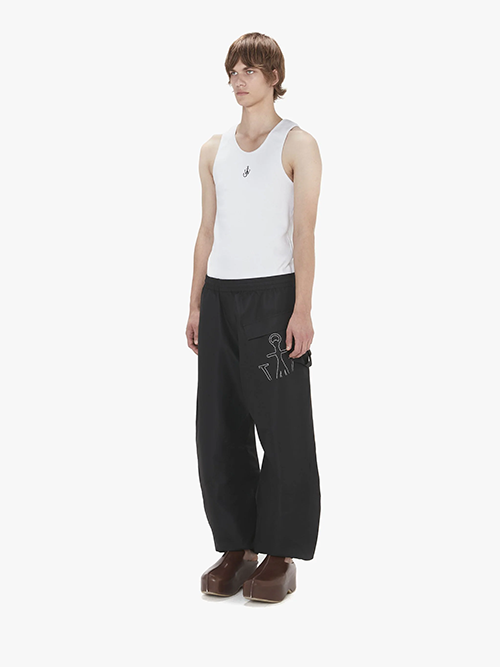 Black Twisted Joggers