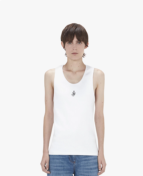 Anchor Embroidery Tank Top