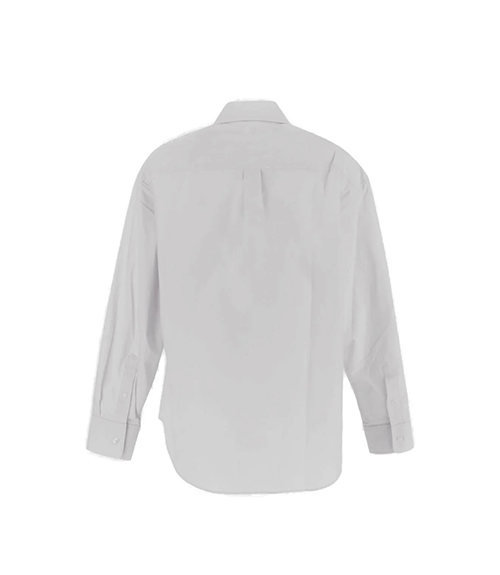 Boyfriend Shirt With Logo Flag Tag