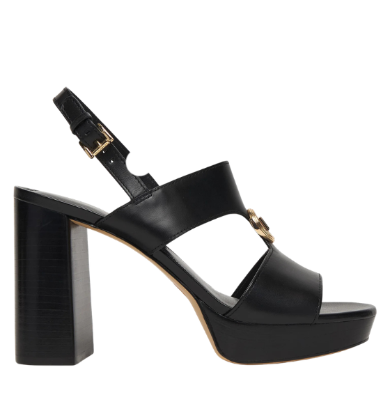 Erin Platform Black Sandal