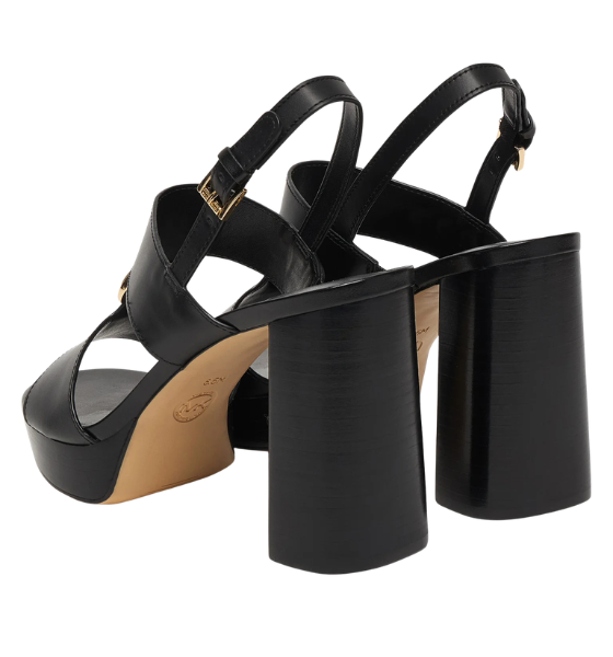 Erin Platform Black Sandal