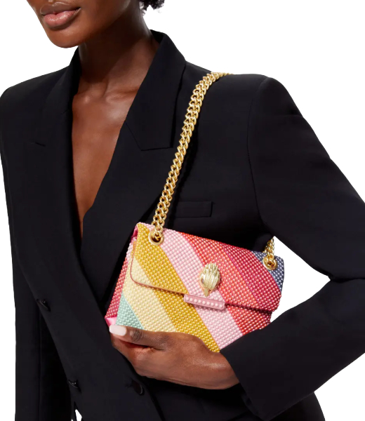 Multicolour Fabric Mini Kensington Bag