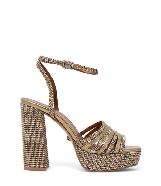 Pierra Platform Gold Sandal