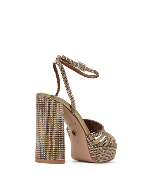 Pierra Platform Gold Sandal