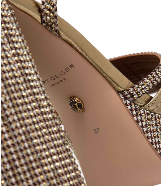 Pierra Platform Gold Sandal