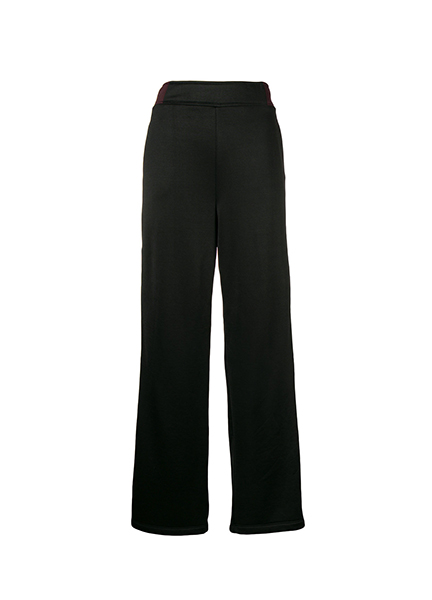 ALEXANDER WANG SLEEK FRENCH WIDE LEG PANT W/ T DETAILS