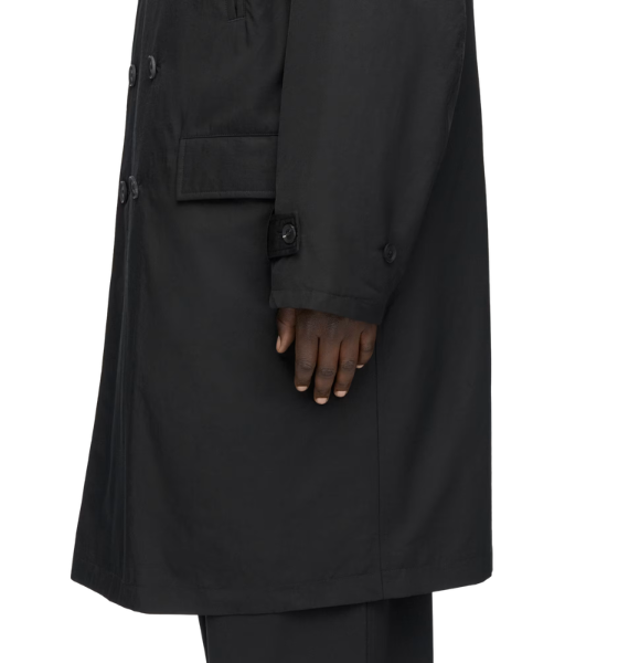 Black Cbn Nylon Coat