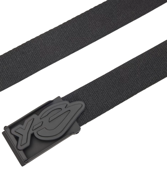 Black Y-3 Logo Belt