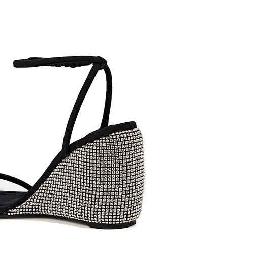 Dahlia 95 Crystal Wedge Sandal