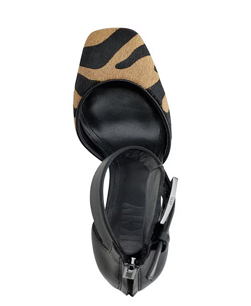 Black/ Leopard Barra Platform Ankle Pump