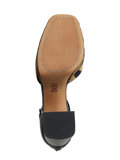 Black/ Leopard Barra Platform Ankle Pump