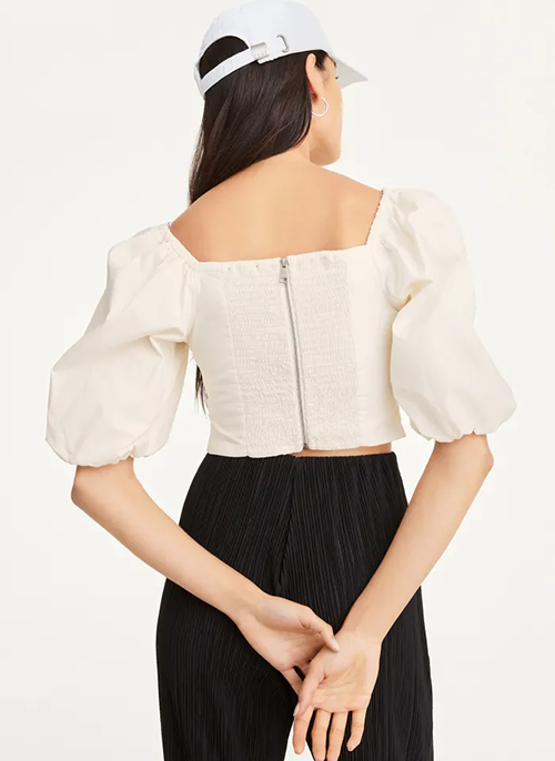 White Longsleeve Dkny Blouse