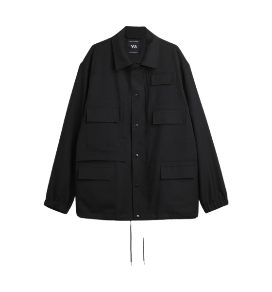 Black Y-3 Sport Uniform Coach Jacket