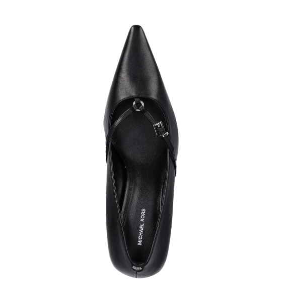 Black Leather Selina Pump