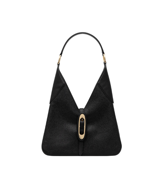 Black Leather Cornelia Bag