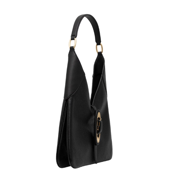Black Leather Cornelia Bag