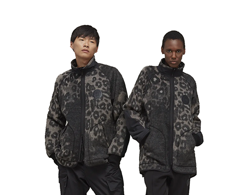 Y-3 Black Grey Fleece Jacket