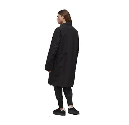 Y-3 Classic Dorico Nylon Black Car Coat