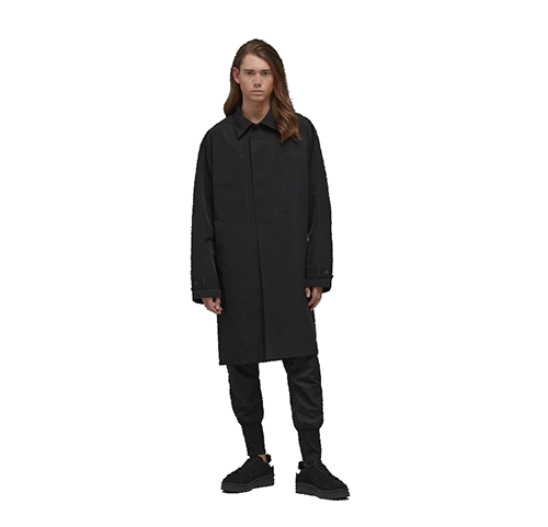 Y-3 Classic Dorico Nylon Black Car Coat