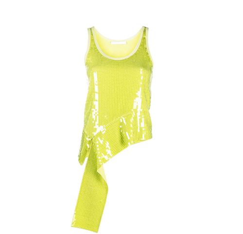 Sequins Tank Square T-Shirt