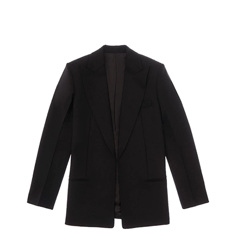 Stretch Wool Black Blazer