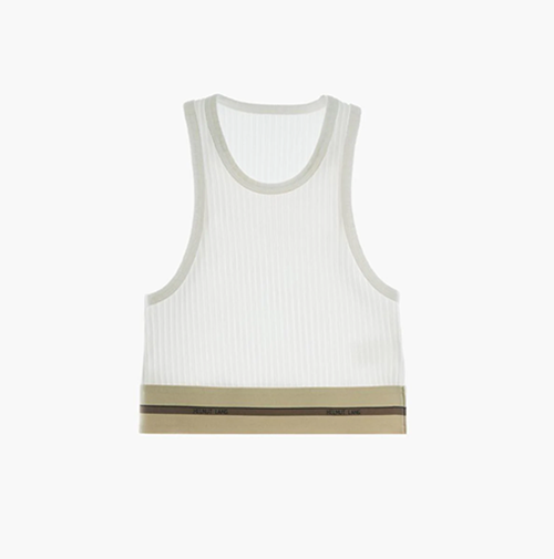Logo Band White Bralette