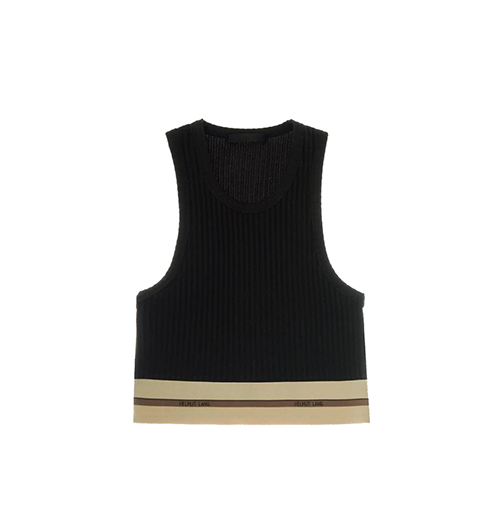 Logo Band Black Bralette