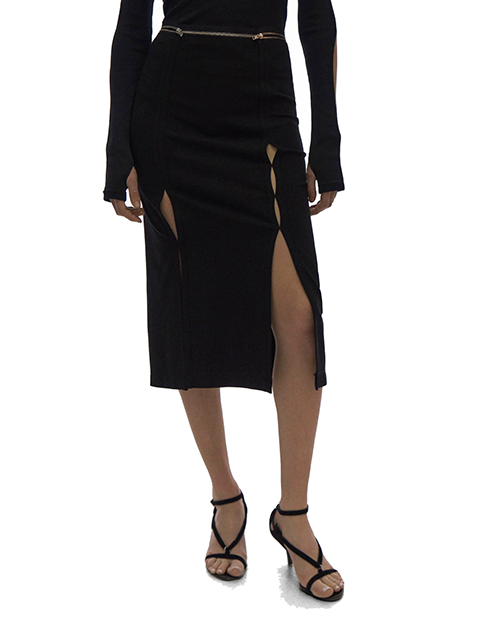 Slip Pencil Black Skirt