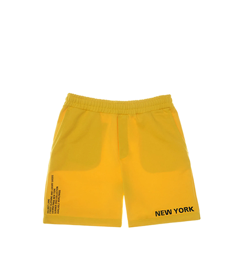 New York Postcard Yellow Short