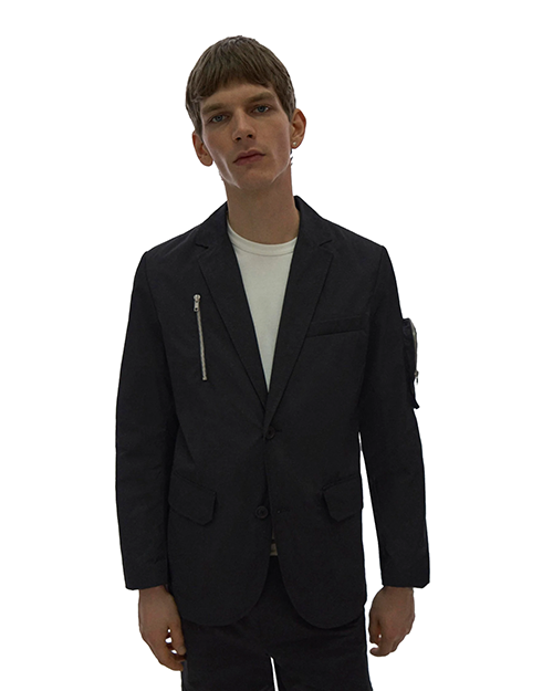 Nylon Black Blazer