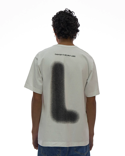 Blurry Black Logo White T-Shirt