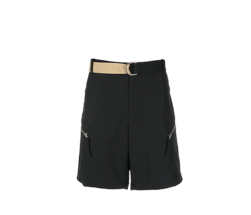 Zip Black Short
