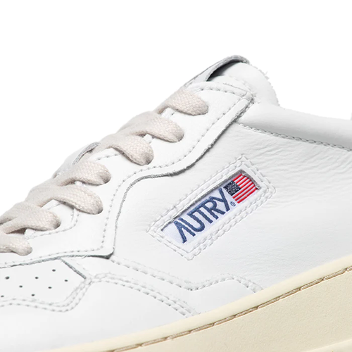 Autry 01 Low Leat White