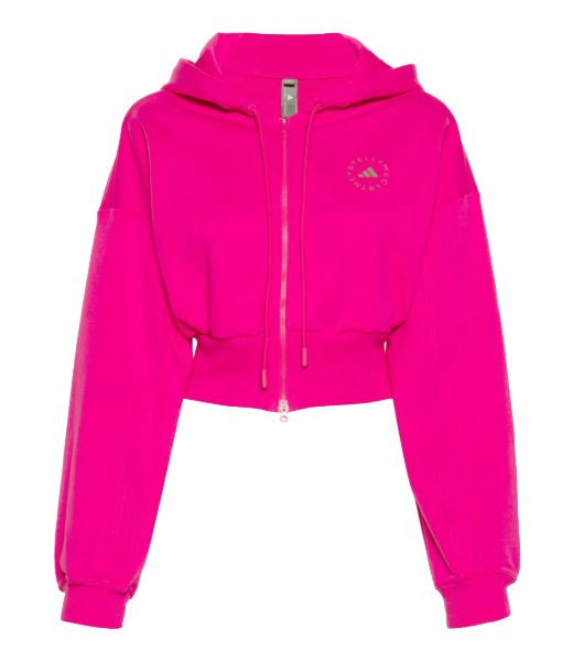 Adidas X Stella McCartney CRO HOODIE Fuxia Crop Hoodie