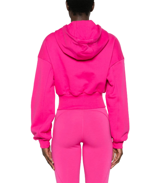 Adidas X Stella McCartney CRO HOODIE Fuxia Crop Hoodie