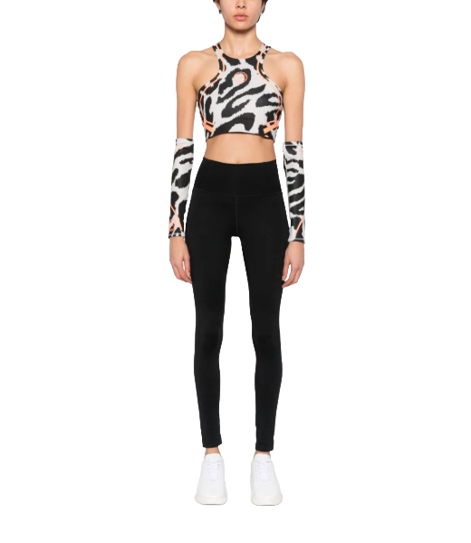 Adidas X Stella McCartney TPA CR P Animalier Crop Top