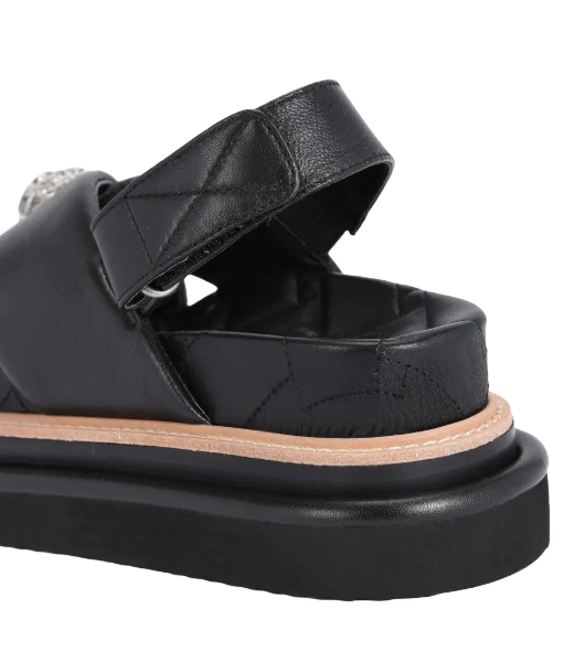 Orson Cross Strap  black Sandal