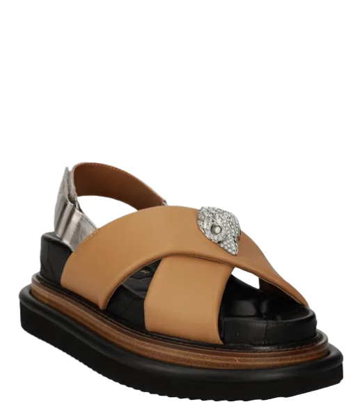 Orson Cross Strap Camel Sandal
