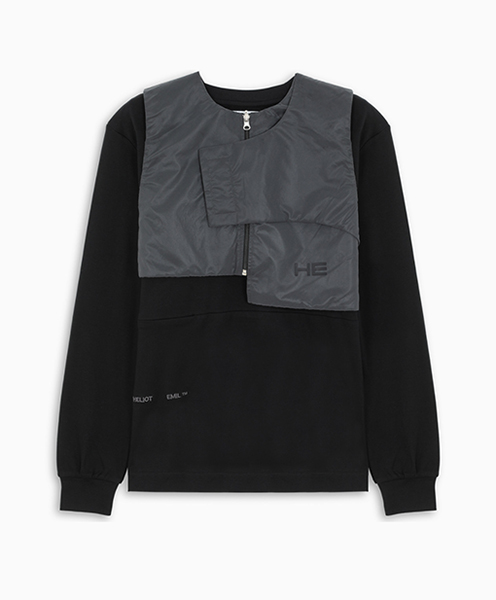 HELIOT EMIL LONG SLEEVE W.ZIPPED VEST