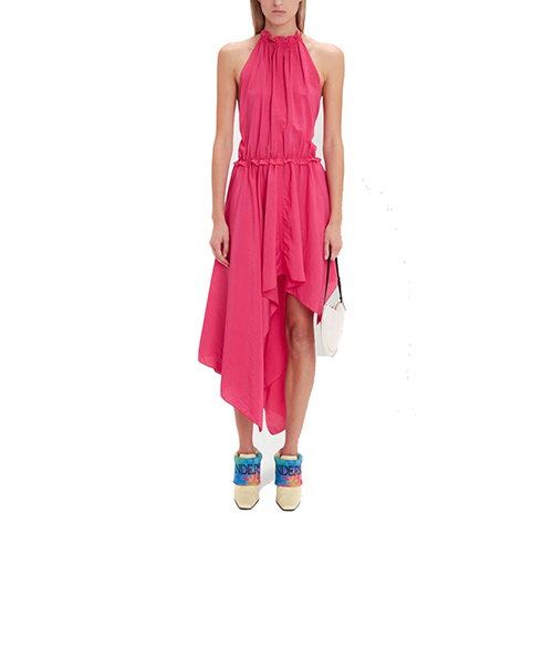 Asymmetric Halterneck Dress